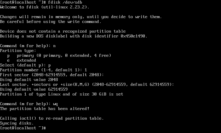 fdisk-l分区完成图